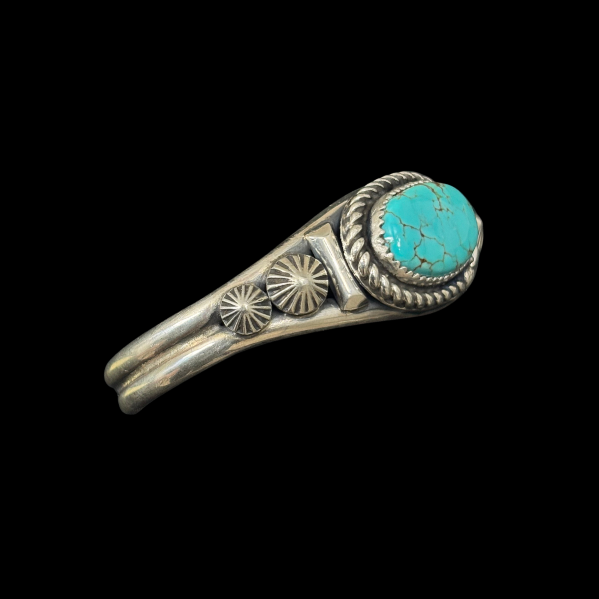 Royston Turquoise Sterling Silver Bracelet by Jeanette Dale
