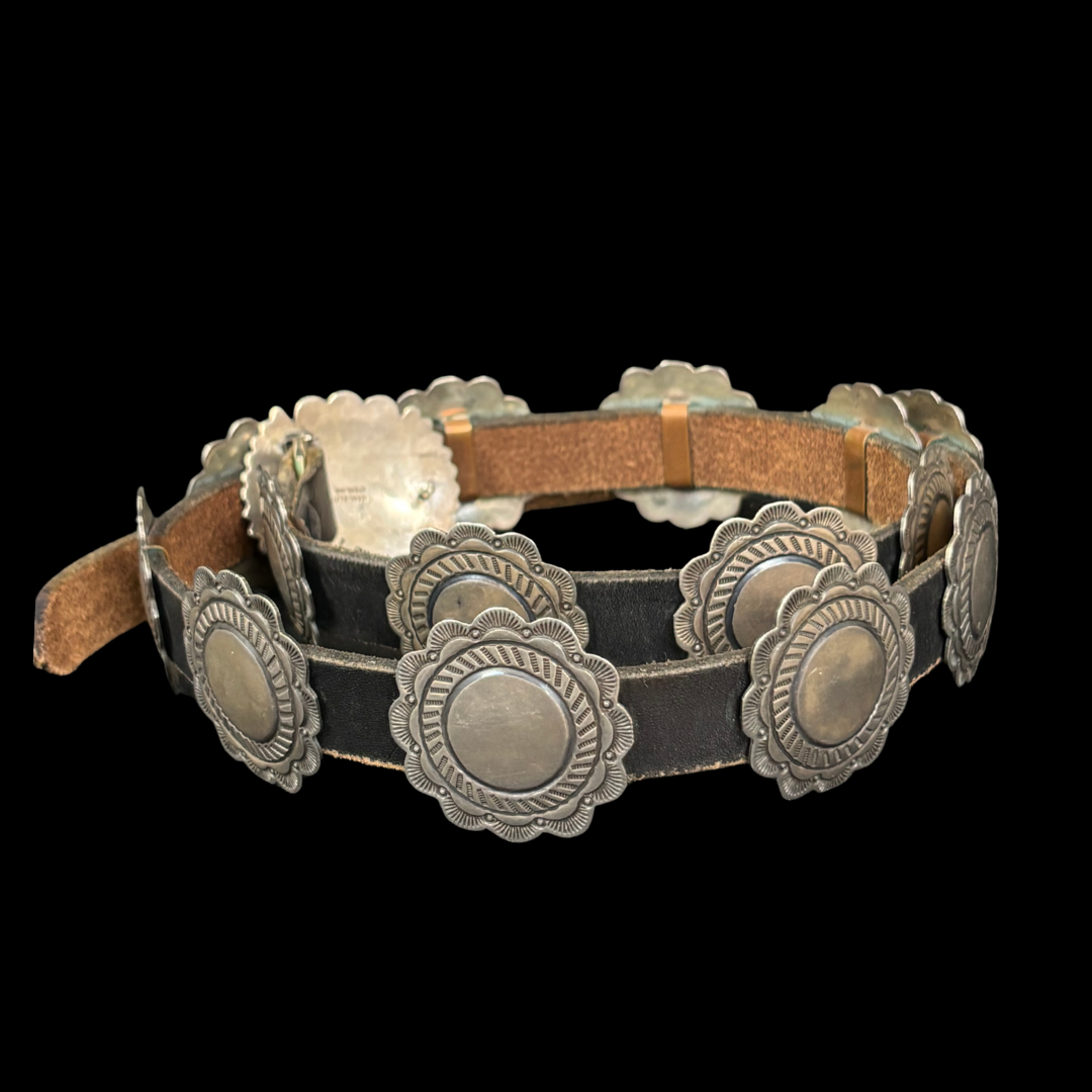Vintage Silver Concho Belt