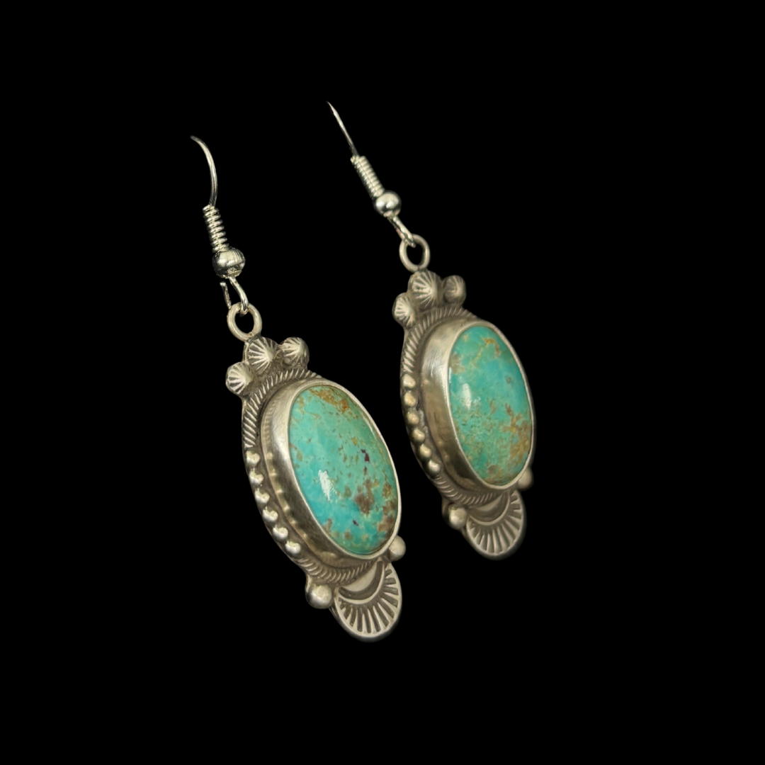 Turquoise Earrings by Stanley Parker