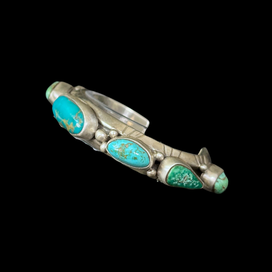 Vintage Men’s Multi-Stone Turquoise Bracelet