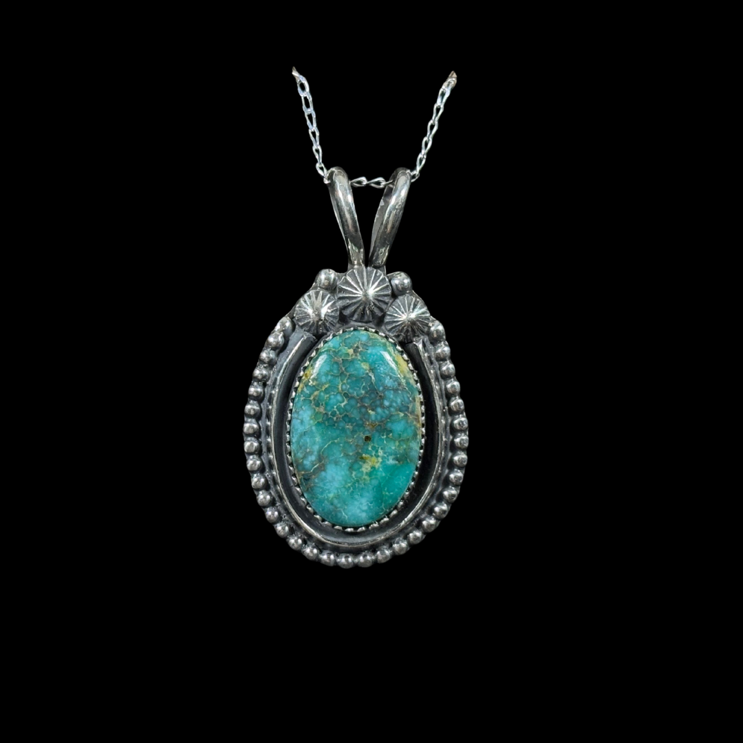 Cheyenne Turquoise Pendant by Jeanette Dale