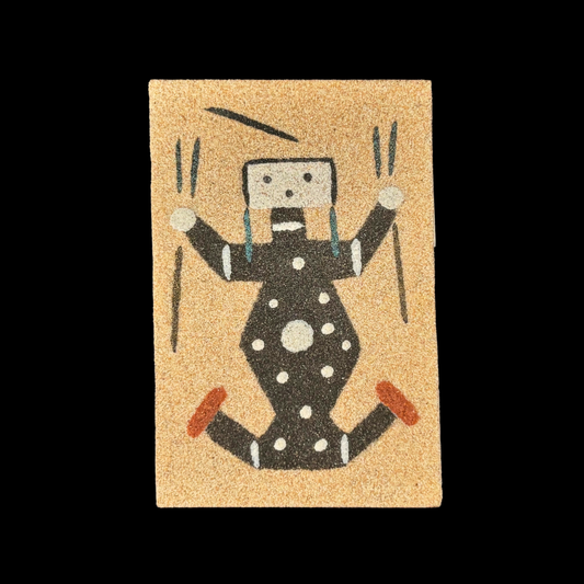 2" x 3" Navajo Sand Painting Magnet – Handmade Native American Art