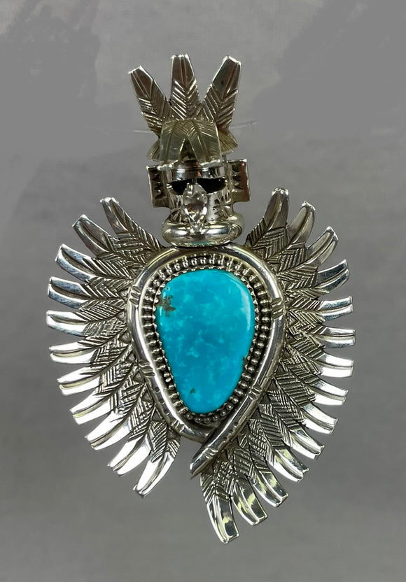 Sterling silver Kachina pin/pendant