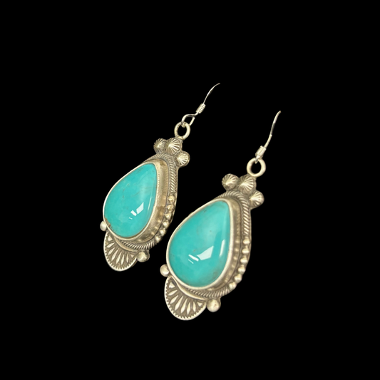 Turquoise Earrings by Stanley Parker