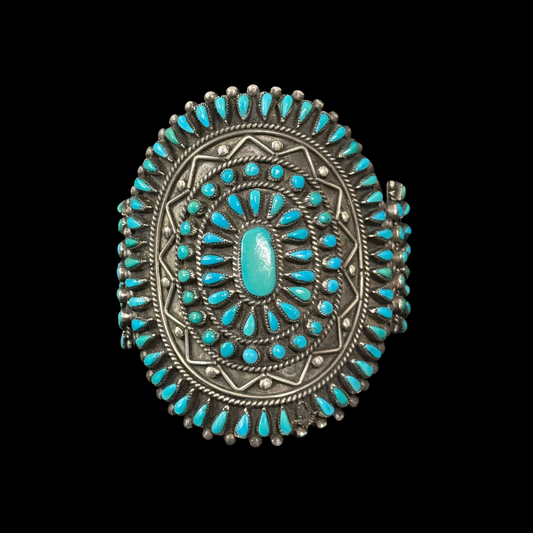 Vintage Cluster Turquoise Bracelet