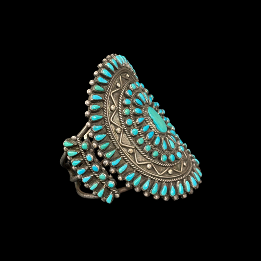 Vintage Cluster Turquoise Bracelet