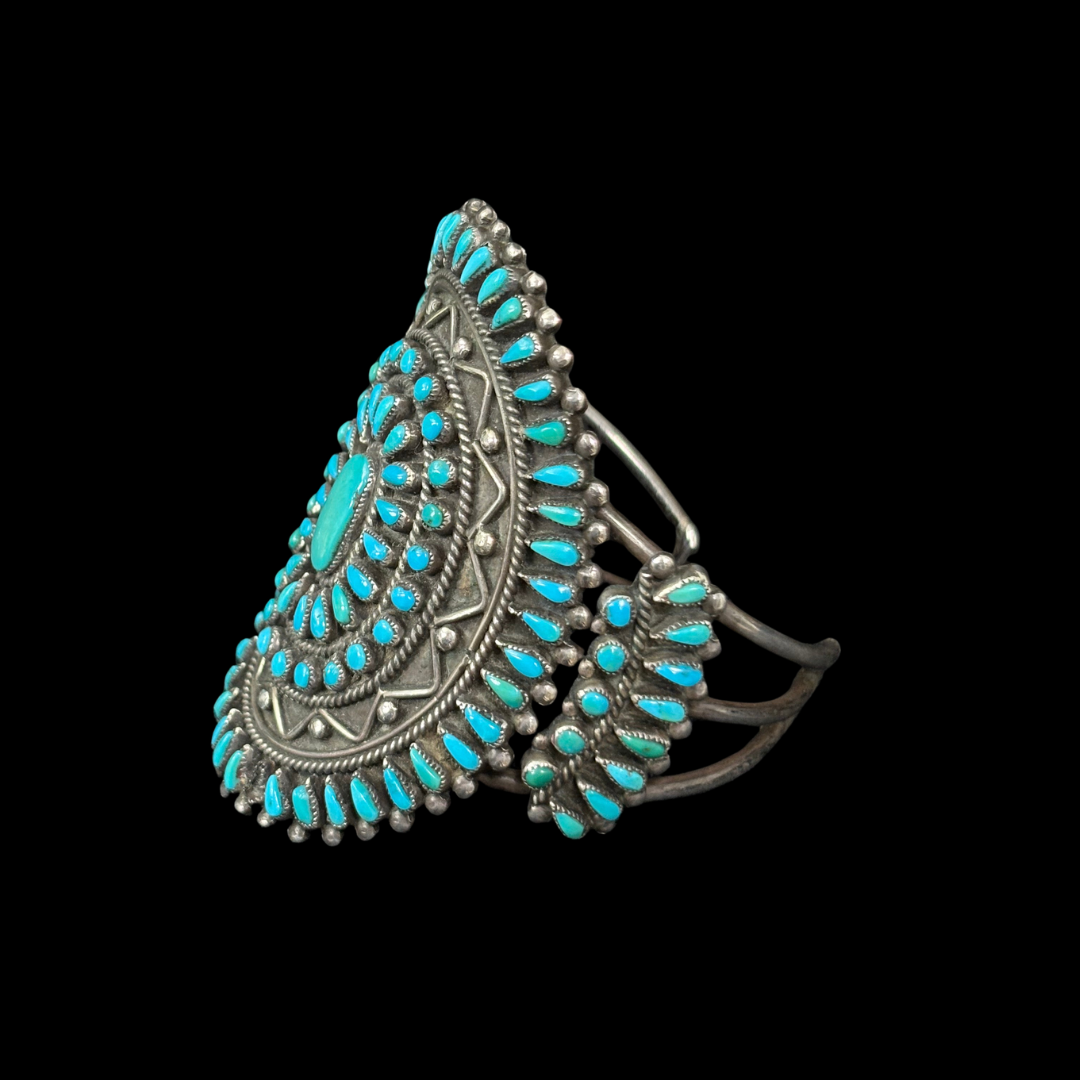 Vintage Cluster Turquoise Bracelet