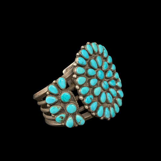 Vintage Cluster Turquoise Bracelet