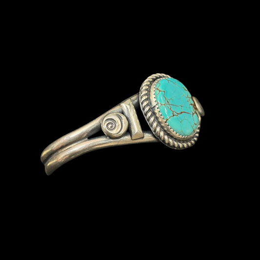 Royston Turquoise Sterling Silver Bracelet by Jeanette Dale