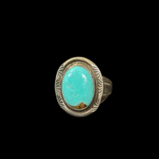 Vintage Men’s Turquoise Ring – Size 12