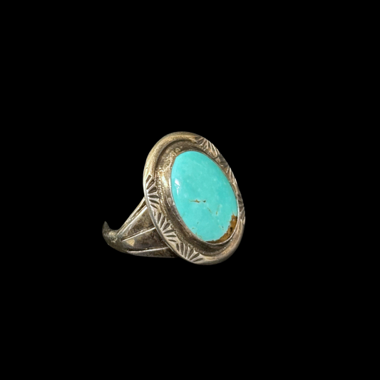 Vintage Men’s Turquoise Ring – Size 12
