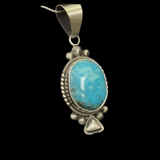 Turquoise Pendant by Stanley Parker