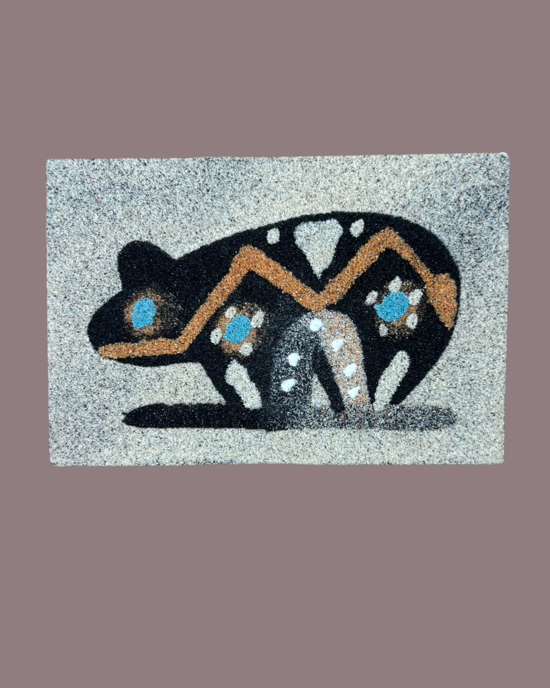 2" x 3" Navajo Sand Painting Magnet – Handmade Native American Art
