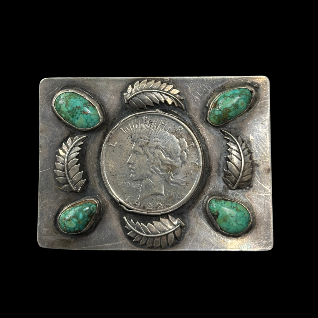 Vintage Coin Belt Buckle