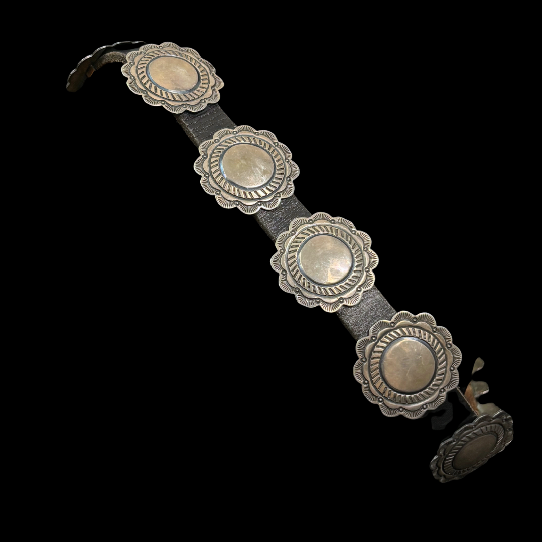 Vintage Silver Concho Belt