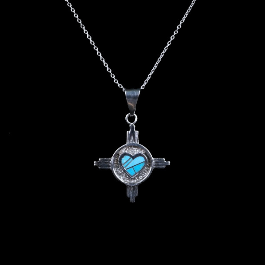 Heart Zia Turquoise Necklace