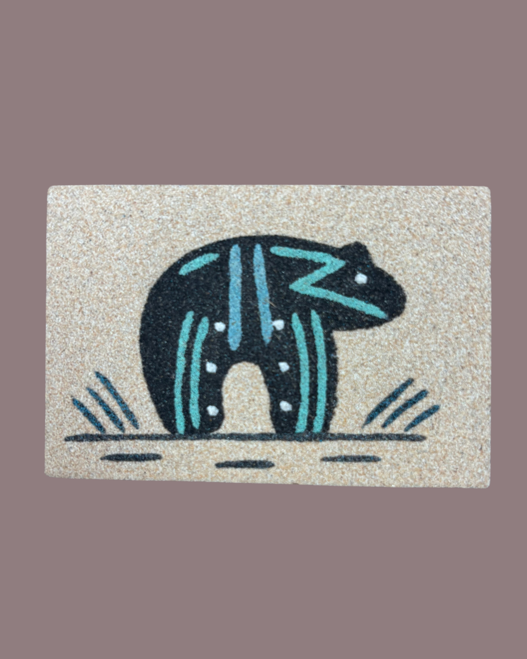 2" x 3" Navajo Sand Painting Magnet – Handmade Native American Art