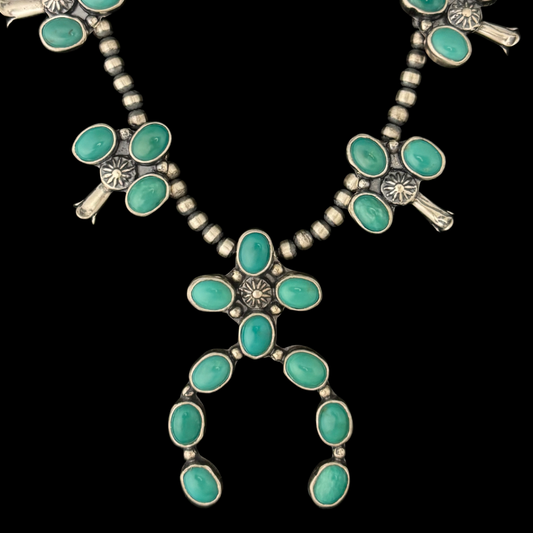 Turquoise Squash Blossom Set