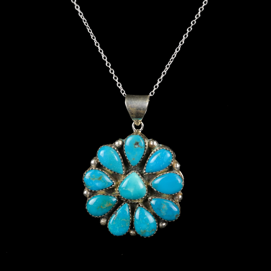 Cluster Turquoise Necklace