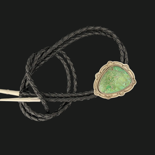 Sterling Silver & Kingman Turquoise Bolo Tie