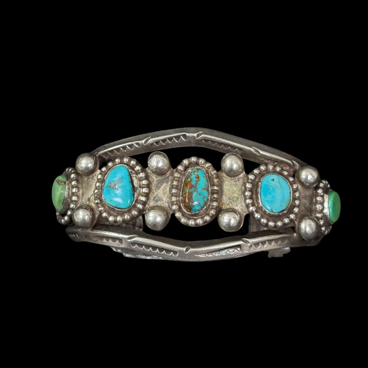 Vintage Multi-Stone Turquoise Bracelet