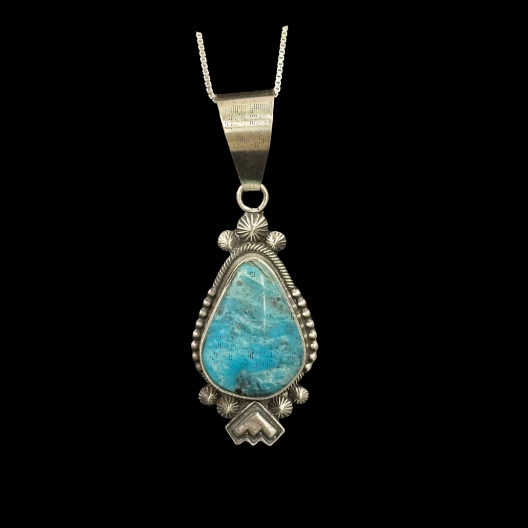 Turquoise Pendant by Stanley Parker