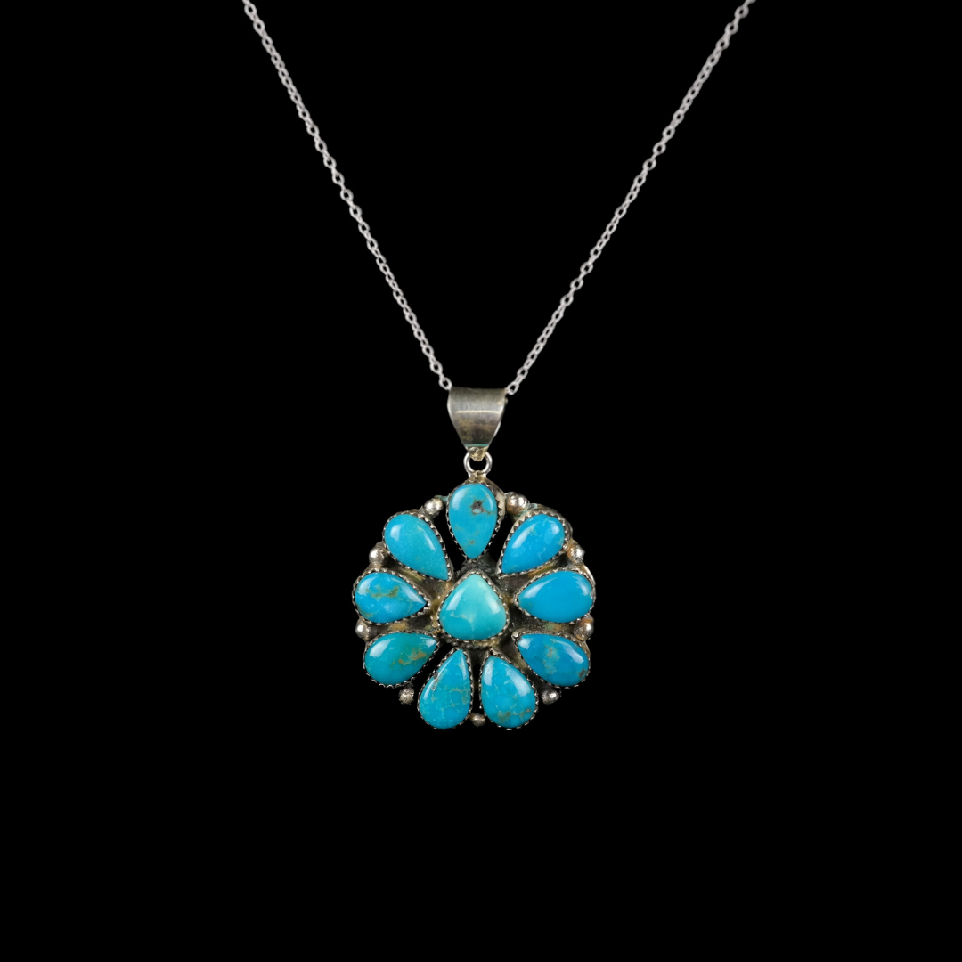 Cluster Turquoise Necklace