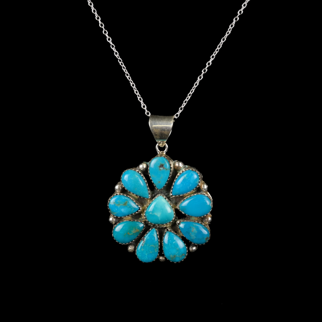 Cluster Turquoise Necklace