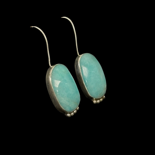 Turquoise Sterling Silver Earrings by Rose Swett