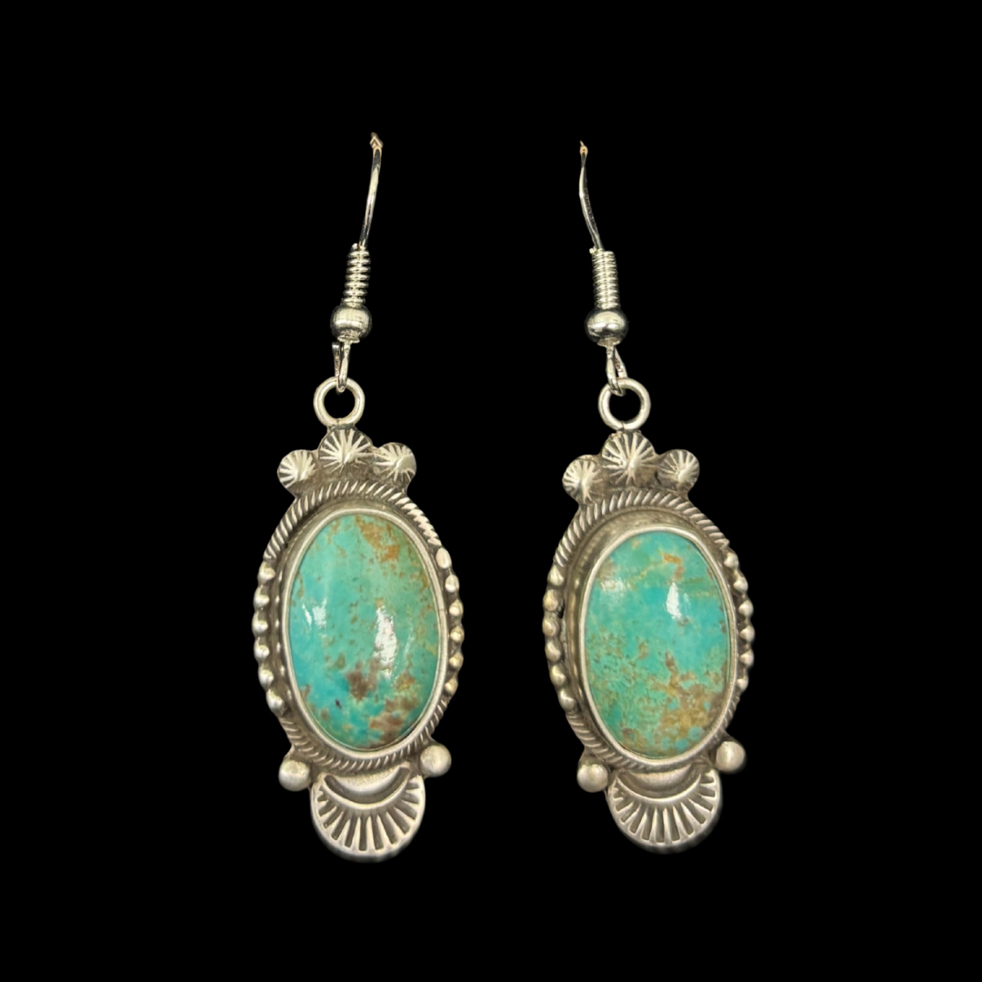 Turquoise Earrings by Stanley Parker
