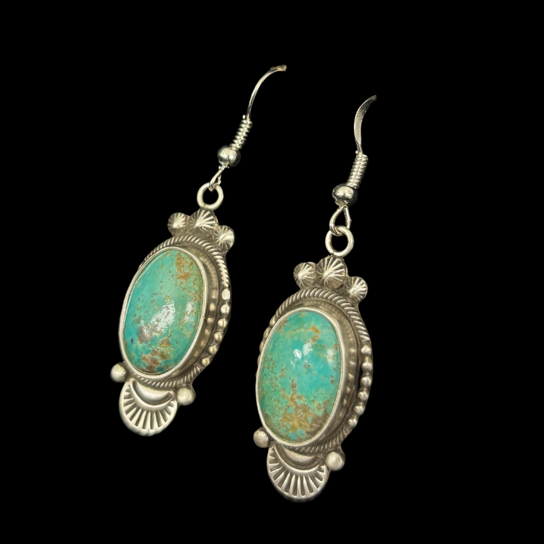 Turquoise Earrings by Stanley Parker