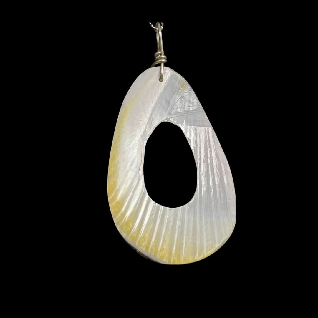 Multi-Stone Shell Inlay Necklace by Charlene Reano