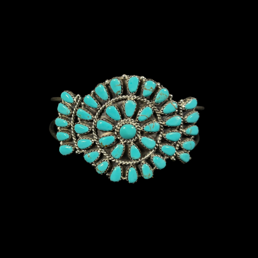Turquoise Cluster Bracelet