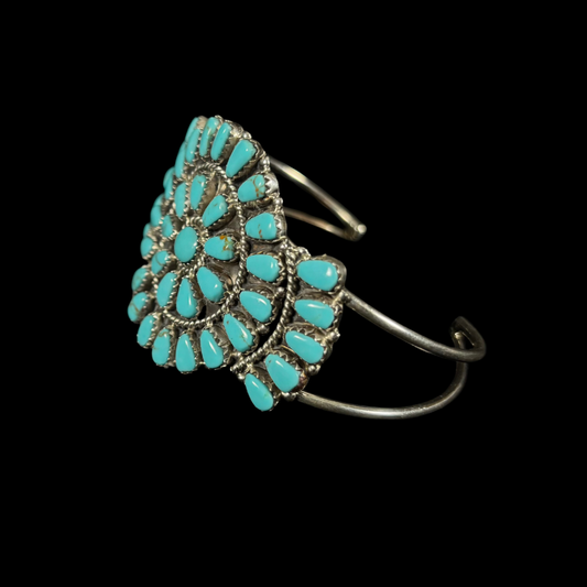 Turquoise Cluster Bracelet