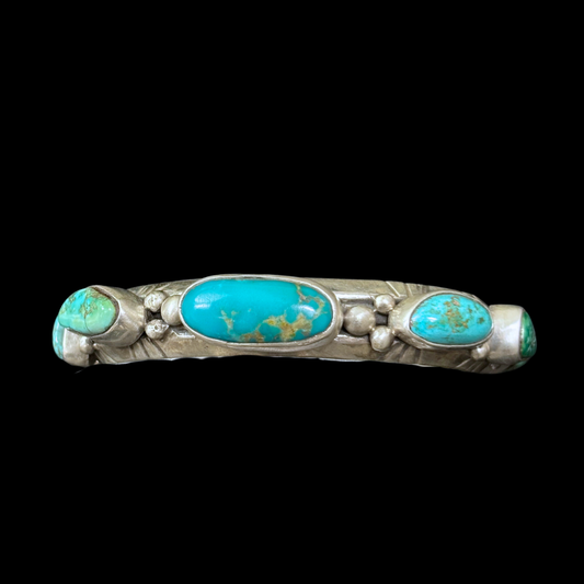 Vintage Men’s Multi-Stone Turquoise Bracelet
