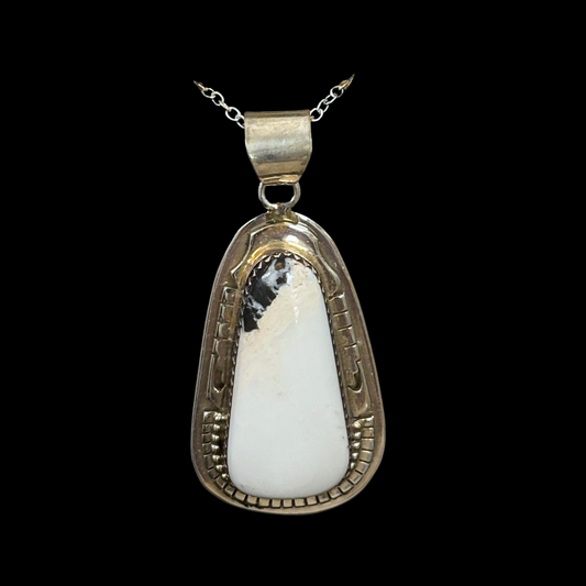 White Buffalo Pendant by Nelson Morgan
