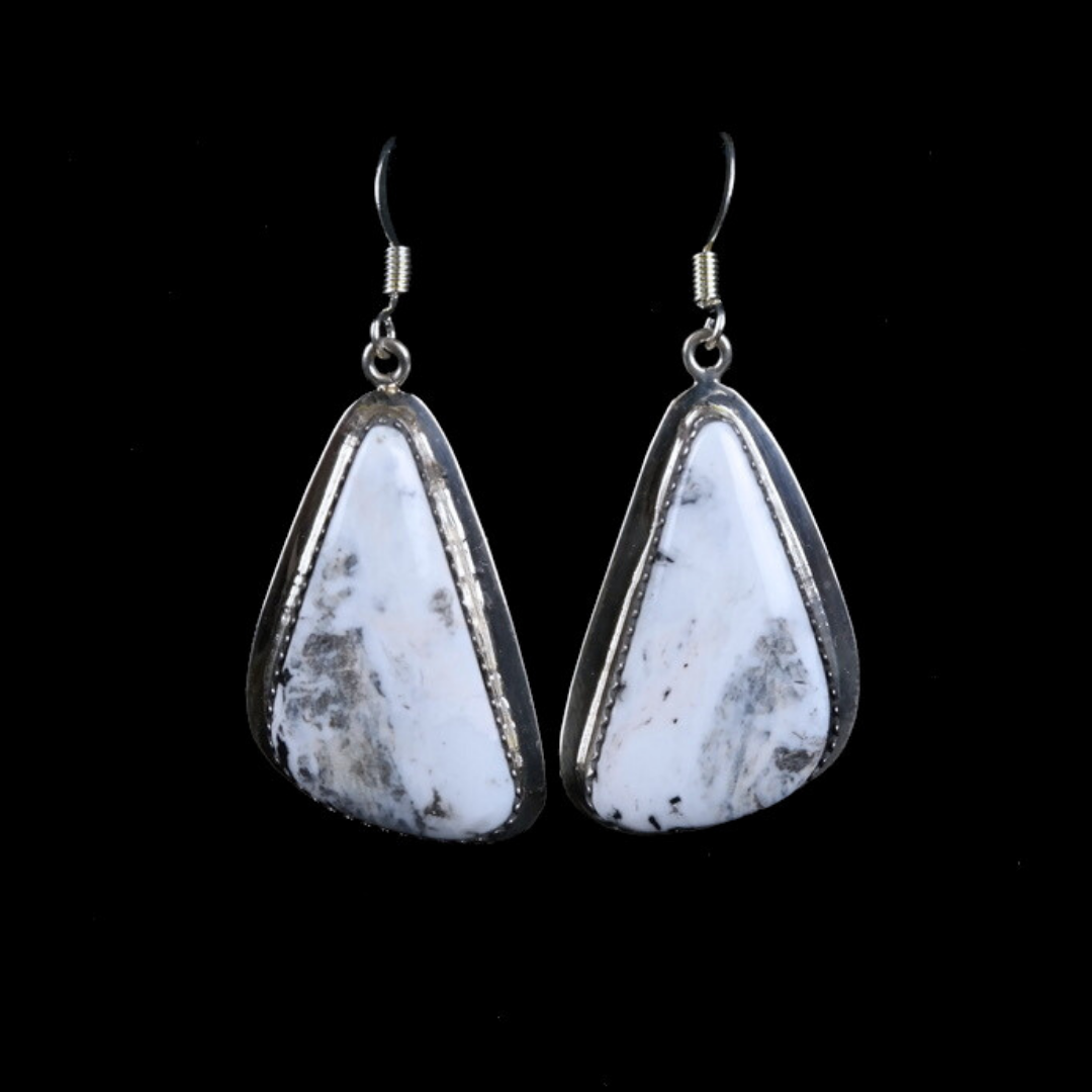 White Buffalo Earrings