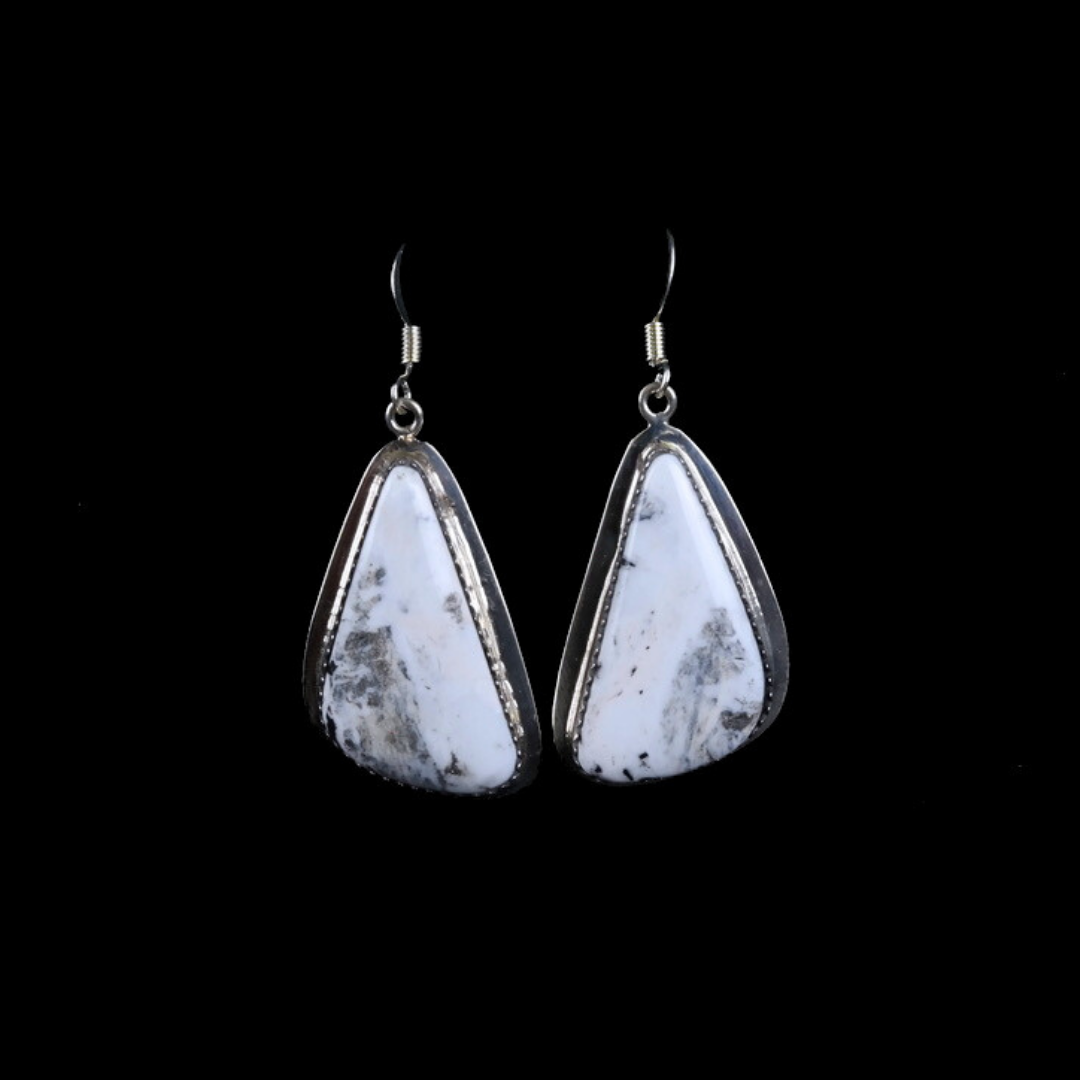 White Buffalo Earrings