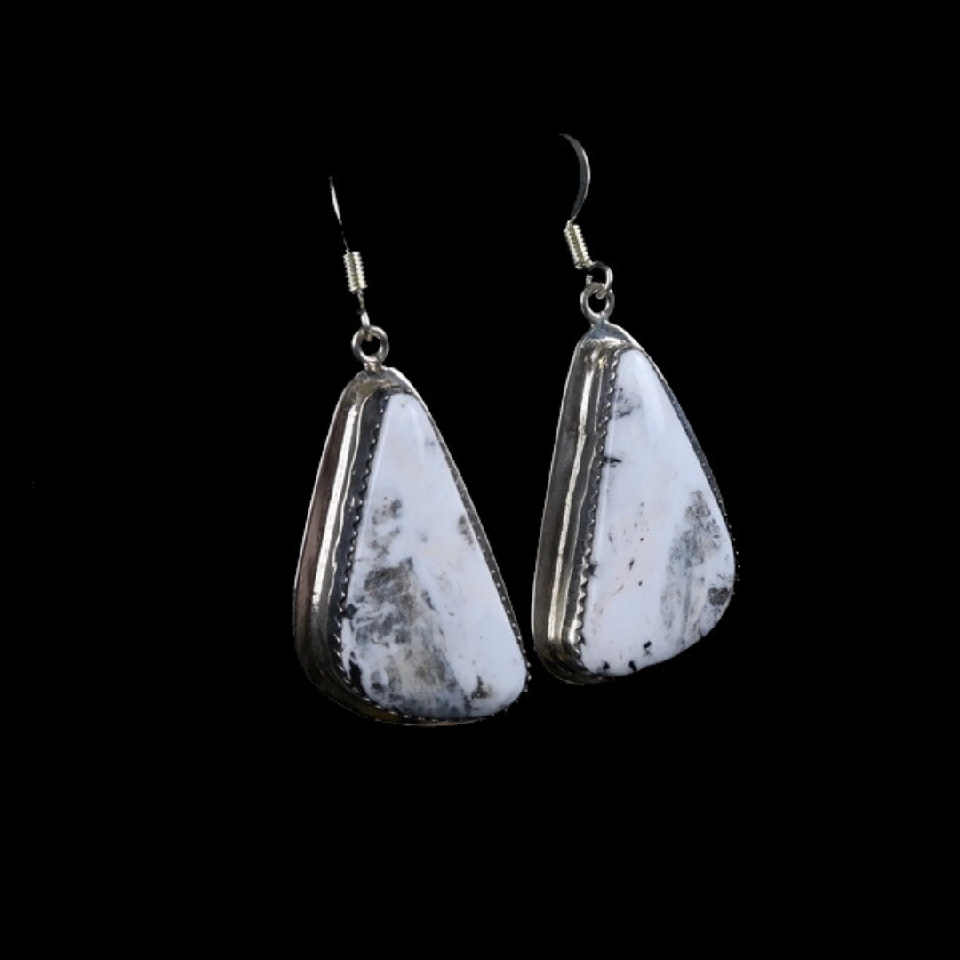 White Buffalo Earrings