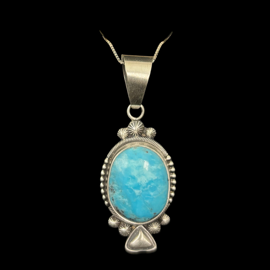 Turquoise Pendant by Stanley Parker