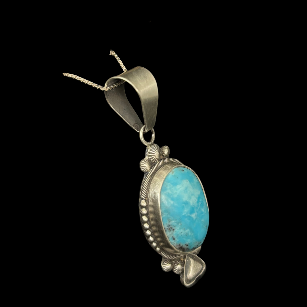 Turquoise Pendant by Stanley Parker