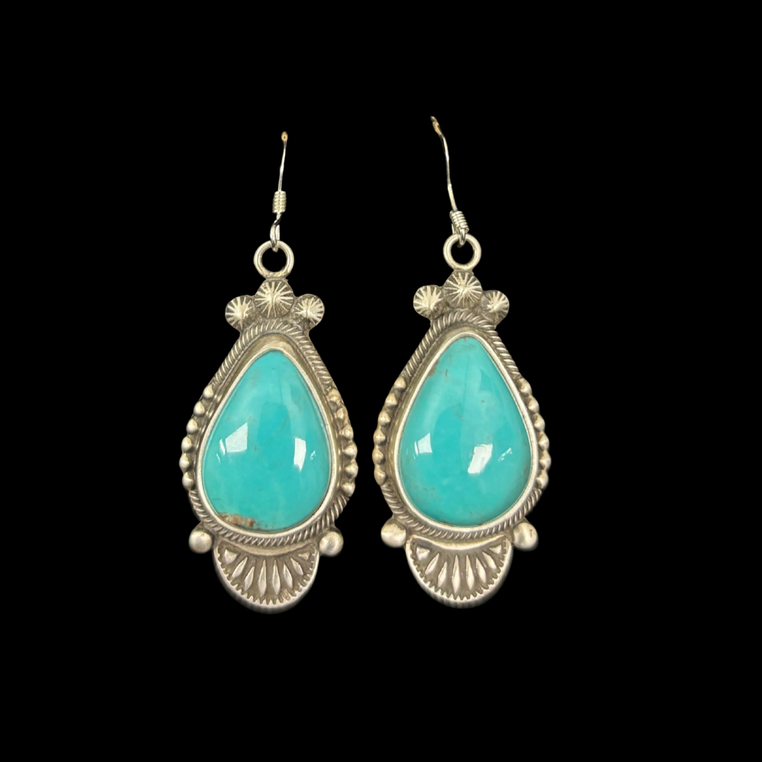 Turquoise Earrings by Stanley Parker