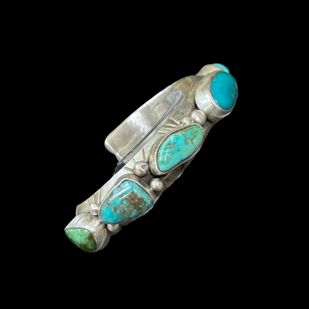 Vintage Men’s Multi-Stone Turquoise Bracelet