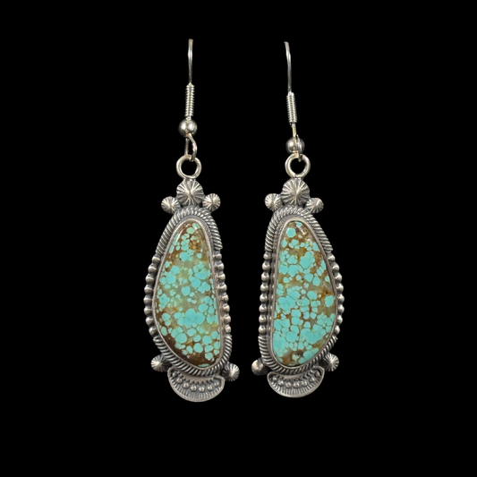 Kingman Turquoise Earrings by Stanley Parker
