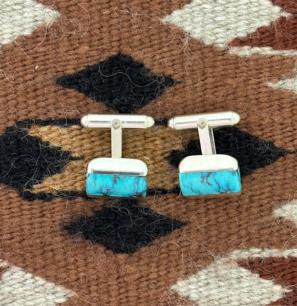 Jimmy Poyer turquoise cuff links