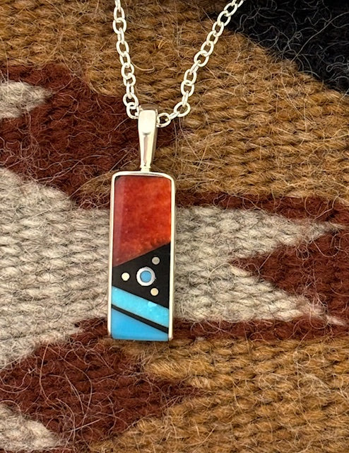 Jimmy Poyer inlaid pendant