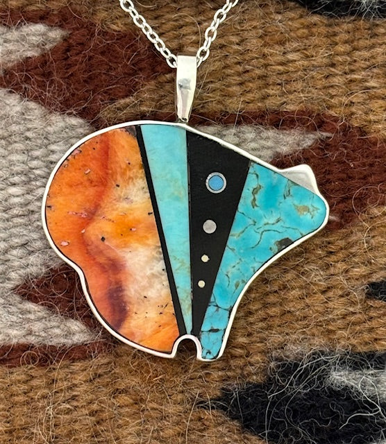 Navajo Jimmy Poyer bear pendant