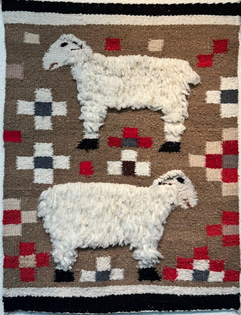 Navajo sheep pictorial rug