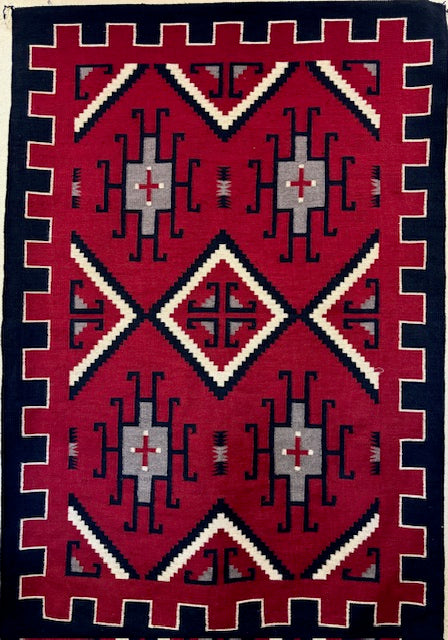 Navajo revival style rug