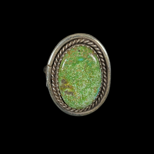 Navajo Royston Turquoise Ring – Size 7 | Sterling Silver by Nelson Morgan